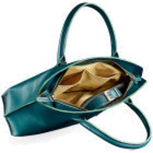 Жіноча сумка тоут Midi BlankNote зелена (BN-BAG-24-malachite): Матеріал Натуральна шкіра