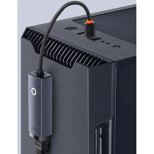 Адаптер Baseus Adapter Lite Series USB to RJ45 Ethernet 1000Mbps Black (WKQX000113) фото 8
