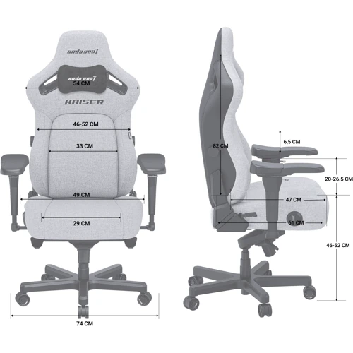 Кресло игровое Anda Seat Kaiser 4 Brown Size L (AD12YDDC-L-20-K-PV/C) фото 11