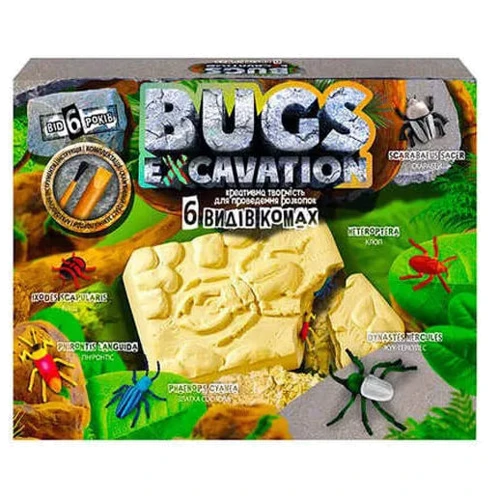 Набір для проведення розкопок Danko Toys "Bugs Excavation" Жуки BEX-01U Укр (BEX-01-05U)