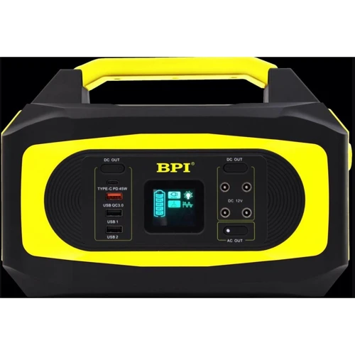 Зарядна станція BPI 500W 407Wh 110000mAh Yellow/Black: Ємність акумулятора, Вт/год 407