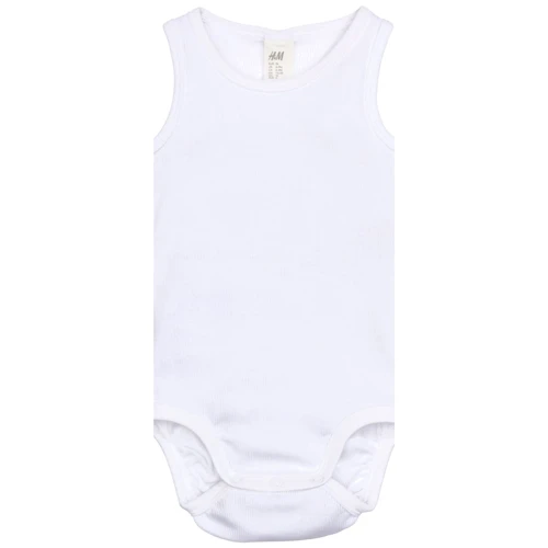 Боди H&M 6340298 50 см белое