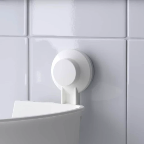 Полка угловая с присоской ІКЕА Tisken Белый (204.003.04)