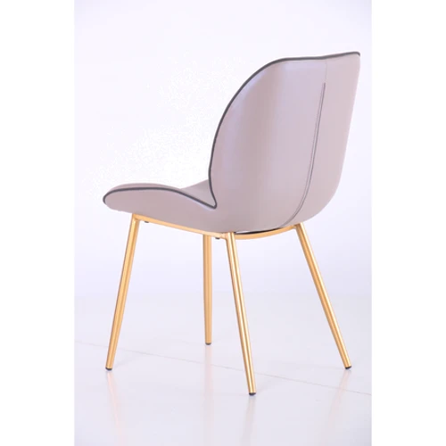 Стул обеденный AMF Doris gold/PU creamy white (547062): Производитель AMF