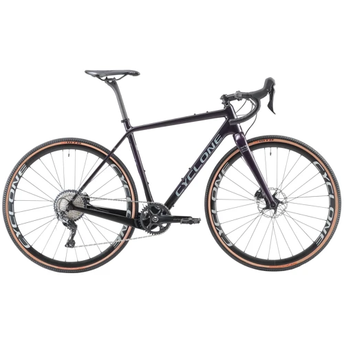 Велосипед Cyclone 28" CGX-carbon 52 см черный фиолетовый 2022