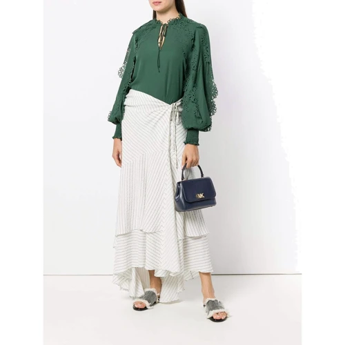 Женская сумка тоут Michael Kors Mott Small синяя (30S8GOXS1L414): Фактура Матовая, Гладкая