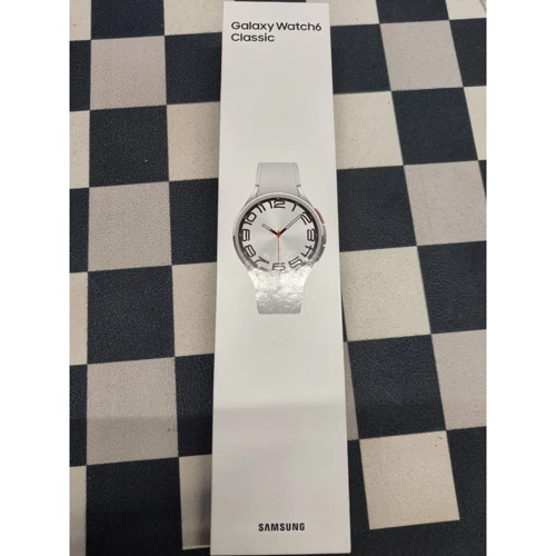 Samsung Galaxy Watch 6 Classic 47mm Silver with Hybrid Eco-Leather Silver Band (SM-R960NZSA) (Умные часы (Smart Watch))(79010875)Approved: Производитель Samsung