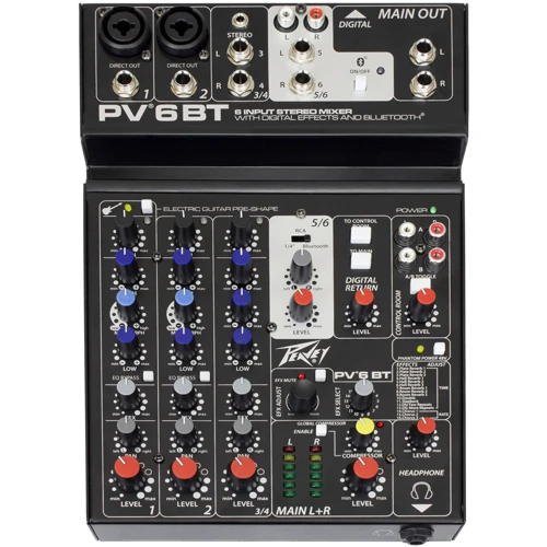 Микшерный пульт PEAVEY PV6 BT