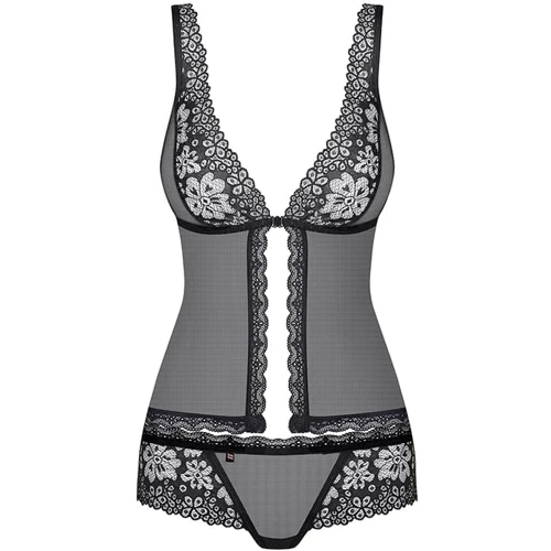 Obsessive 856-BAB-1 эротический комплект из маечки и трусиков, S/M
