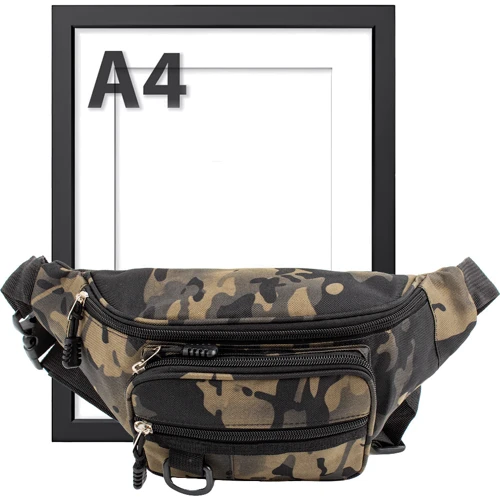 Чоловічі поясні сумки Valiria Fashion хакі (5DETBP8102-9): Застібка Молния