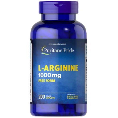 Puritans Pride L-Arginine Л-Аргінін 1000 мг 200 капсул