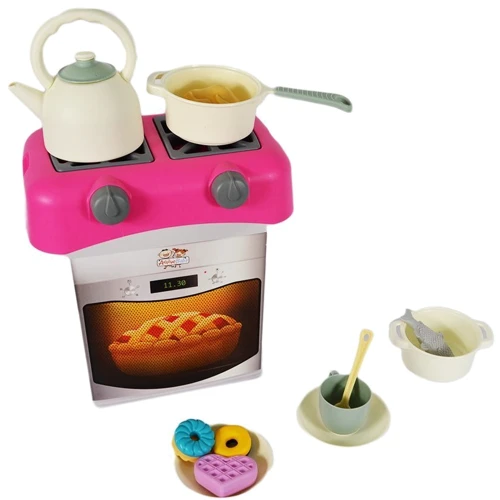 Кухня детская Active Baby розовая 34 предмета