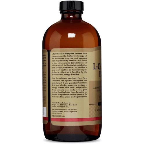 Solgar L-Carnitine 1500 mg 16 fl oz (473 ml) Natural Lemon Flavor: Форма випуску рідина