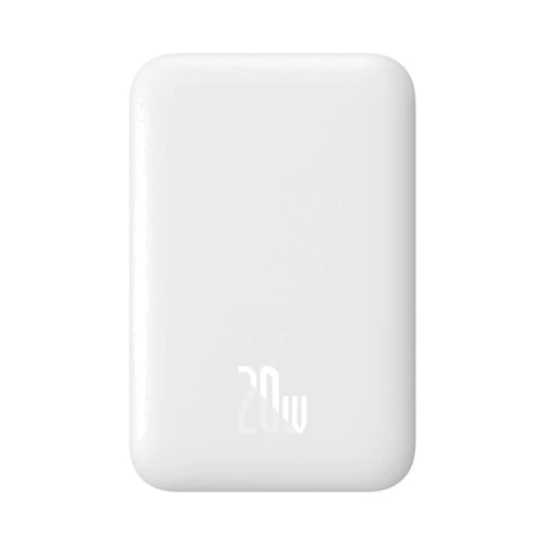 Внешний аккумулятор Baseus Power Bank 6000mAh Magnetic Wireless 20W White (PPCX020002)