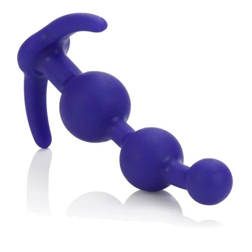 CalExotics Booty Call Booty Beads анальная елочка, 12x3.25 см, пурпурный