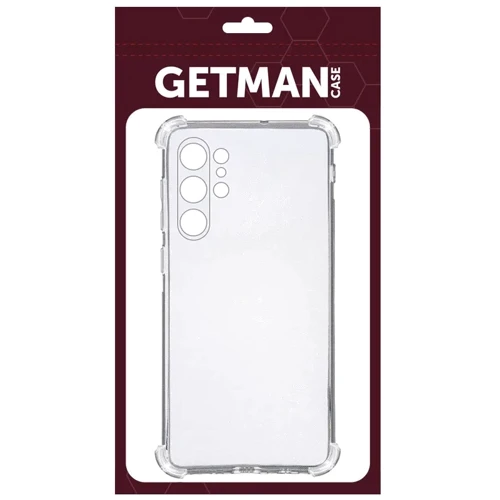 Чехол для телефонов TPU Case GETMAN Ease logo Full Camera Transparent for Samsung S938 Galaxy S25 Ultra: Цвет прозрачный