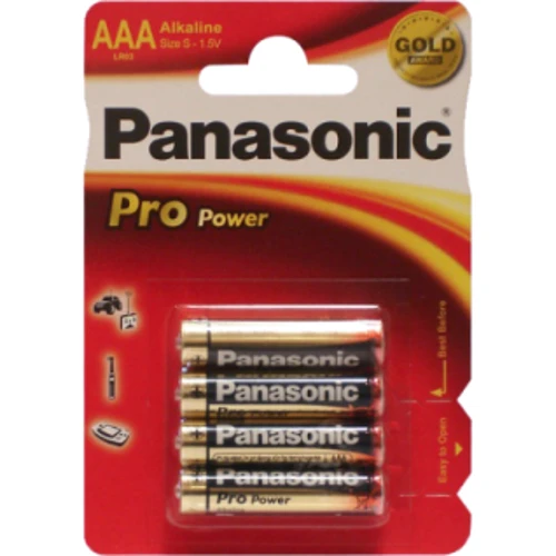 Батарейка Panasonic PRO POWER AAA BLI 4 ALKALINE (LR03XEG/4BP)
