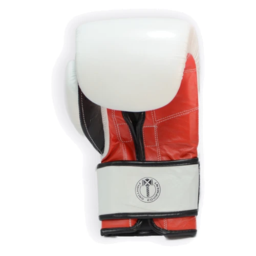 Перчатки боксерские THOR RING STAR 16oz /Кожа /бело-красно-черные фото 2