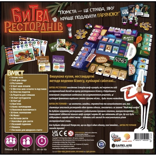 Настольная игра Нова Ера Битва Ресторанов (Rival Restaurants) (GLUA-RR) фото 6