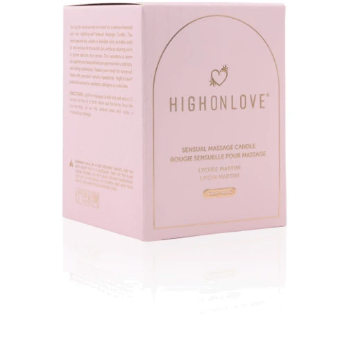Массажная свеча с ароматом личи и мартини HighOnLove Sensual Massage Candle Lychee Martini, 250 мл
