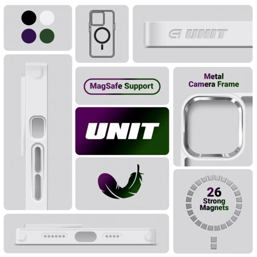 Чехол для iPhone ArmorStandart Unit MagSafe Case Matte Clear Silver for iPhone 15 Plus (ARM69351): Цвет серебристый
