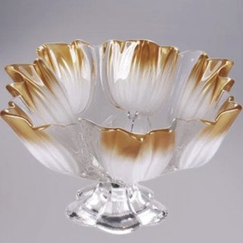 Салатник Walther Glas Silvia White-Gold 2062 WG (300мм)