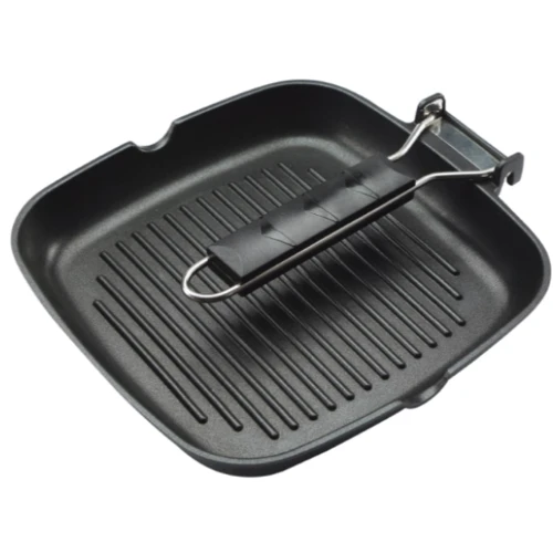 Сковорода-гриль Bergner Bbq lovers 24х24 см (BGEU-1101): Матеріал корпусу чугун