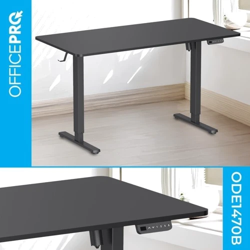Стол с электрорегулировкой высоты Officepro Black (ODE1470B): Ширина, см 140
