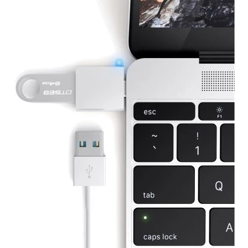 Адаптер Satechi Adapter USB-C to USB Silver (ST-TCUAS): Додаткові роз'єми USB OTG