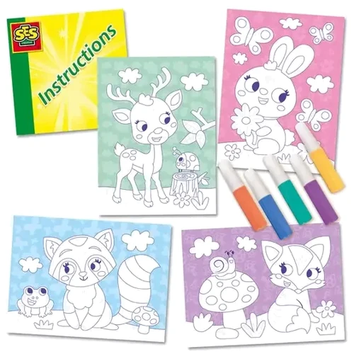 Набір для творчості SES Creative з кольоровим піском Лісові тварини (14136S)