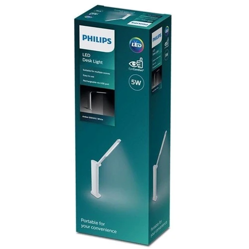 Лампа настільна акумуляторна Philips LED Amber 5W, 4000K, 1800mAh (Lithium battery), білий: Призначення Для кабінету