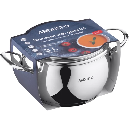 Каструля Ardesto Gemini Liguria 3 л (AR4330GB): Обсяг, л 3
