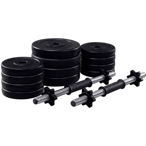 Гантель Fit-On 2x11 кг битумные: Покрытие пластик