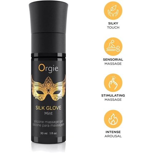 Набор для жемчужного массажа Orgie – Pearls Lust Massage (30 мл), силиконовый гель, ожерелье