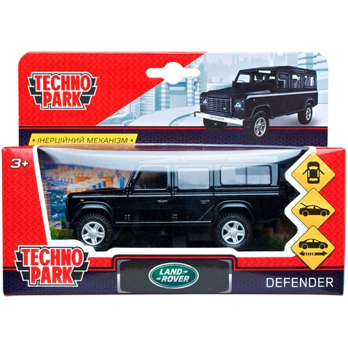 Автомодель - LAND ROVER DEFENDER (черный, 1:32)