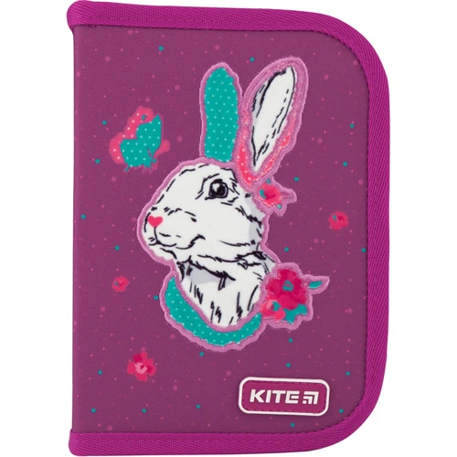 Пенал Kite 1 отв., 2 отд., с наполнением 622 Bunny k20-622h-5