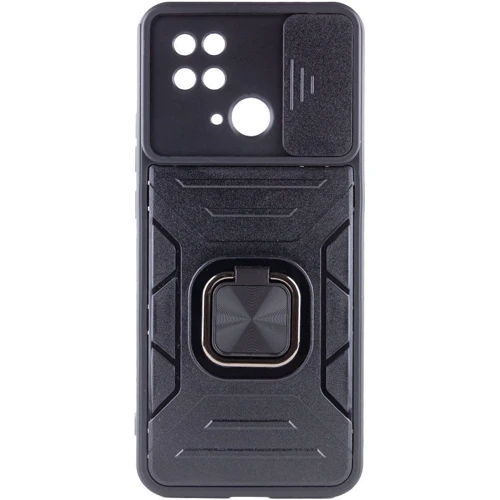 Чохол для телефона Mobile Case Camshield Flash Ring Black для Xiaomi Redmi 10C: Матеріал TPU (Термополиуретан) і полікарбонат