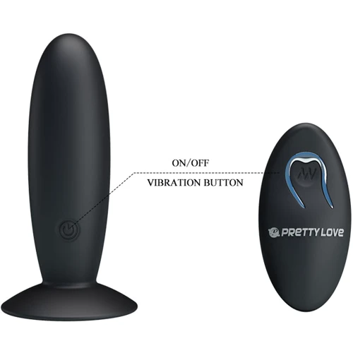 Анальная пробка с вибрацией Pretty Love Remote Control Vibrating Plug