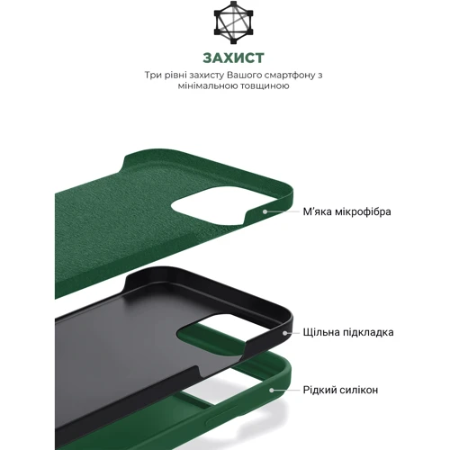 Чохол для iPhone ArmorStandart ICON2 Case Olive для iPhone 14 Pro (ARM68463) фото 5