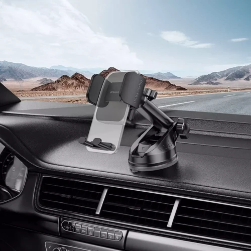 Держатель Proove Car Holder Crystal Clamp Plus Suction Type Black (CHCSP0000001): Совместимость Для смартфона, Apple