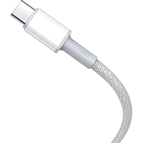 Кабель Baseus Cable USB-C to USB-C High Density Braided 100W 2m White (CATGD-A02): Довжина 2 м