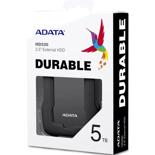 Внешний жесткий диск ADATA DashDrive Durable HD330 5TB (AHD330-5TU31-CBK): Объем памяти 5 ТБ