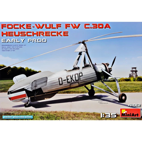 Розвідувальний автожир MINIART Focke Wulf FW C.30A Grasshopper (раннього виробництва)