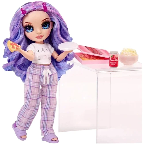 Кукла Rainbow High Junior High PJ Party Виолетта с аксессуарами (503705): Особенности На шарнирах