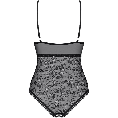 Эротическое боди с вышивкой Obsessive 818-TED-1, XXL