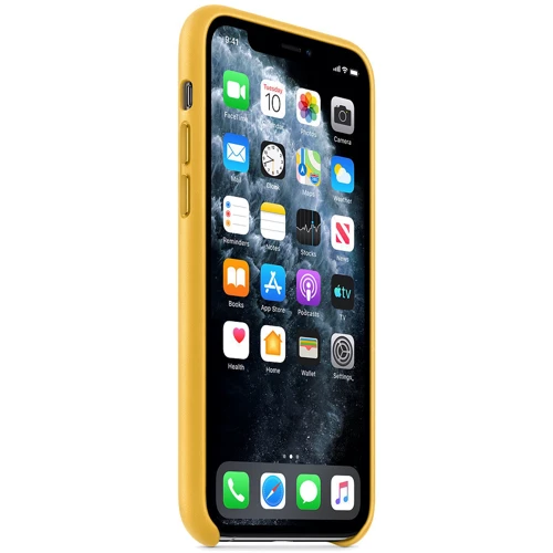Чехол для iPhone Apple Leather Case Meyer Lemon (MWYA2) for iPhone 11 Pro: Тип аксессуара чехол