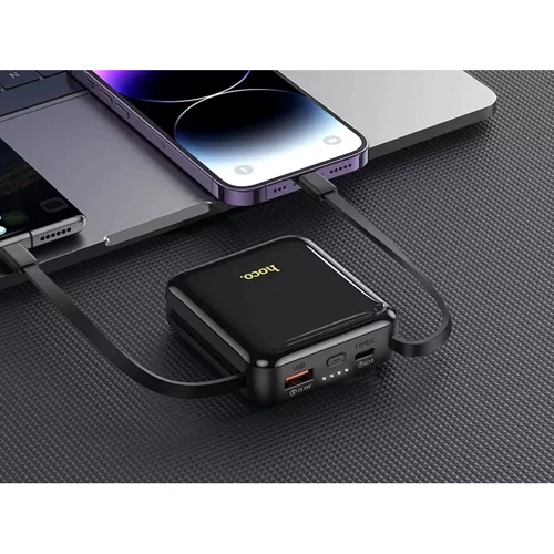 Внешний аккумулятор Hoco Power Bank 10000mAh Q23 Blade with Cable PD 20W/22.5W Purple: Сила тока на выходе, A 3