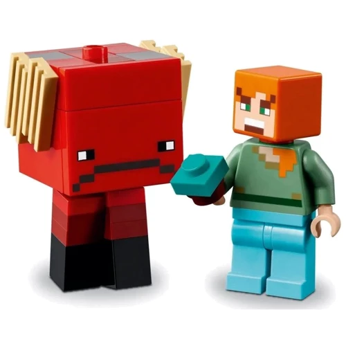Конструктор LEGO Minecraft Битва з лавкою в Незері 99 деталей (21266) фото 7
