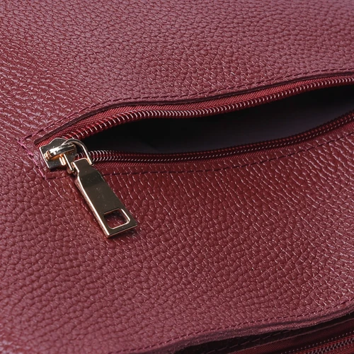Женская сумка-мешок Ricco Grande бордовая (1L887-burgundy): Фактура Матовая, Зернистая