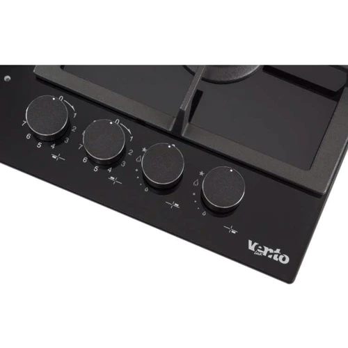 Варочная поверхность газовая Ventolux HG622 B9G CS (BK): Рабочая поверхность стекло (закаленное)
